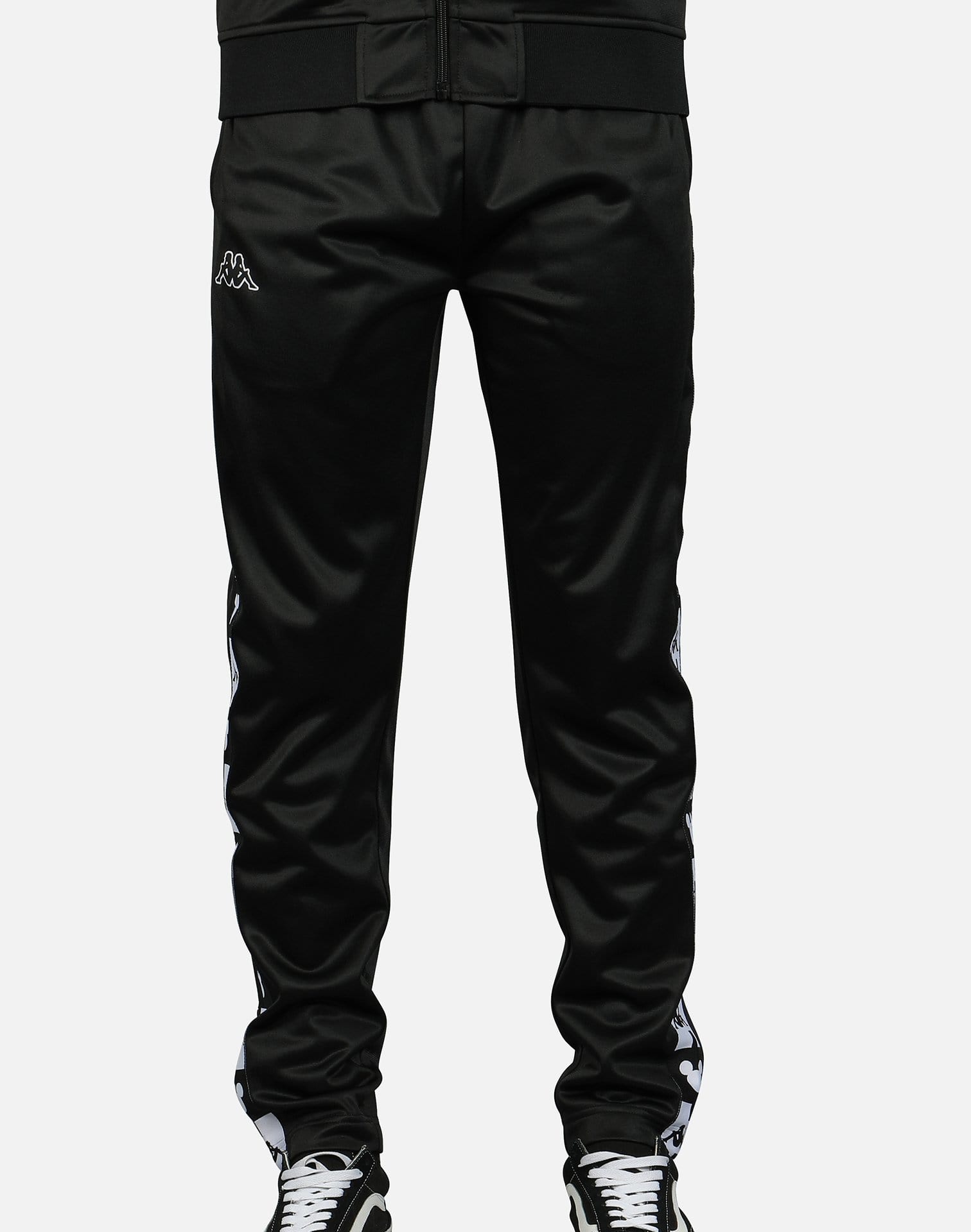 Buy Men's Kappa Track Pants with Printed Tape Detail and Zipper Pockets  Online | Centrepoint KSA
